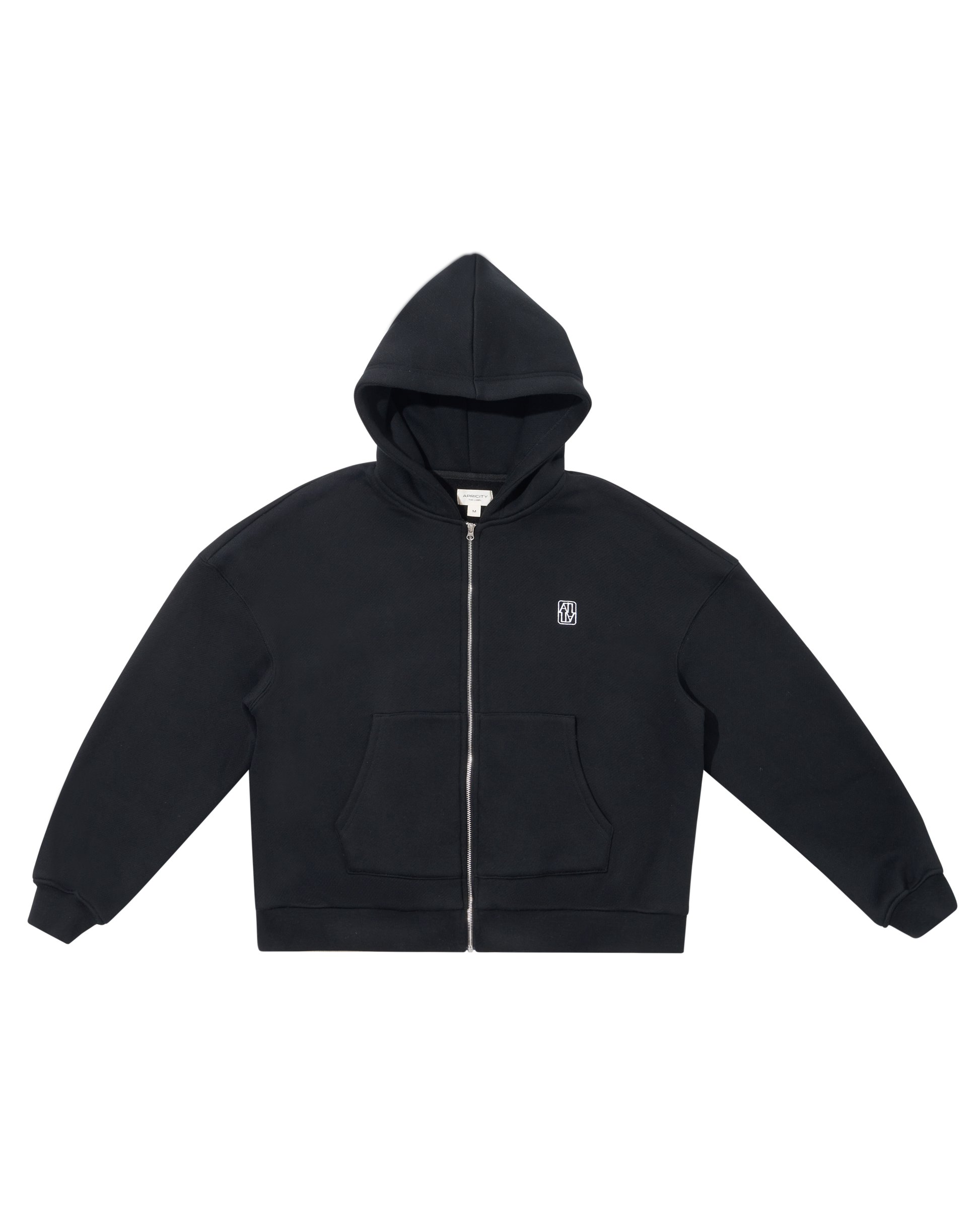 Black Unisex Zip Hoodie