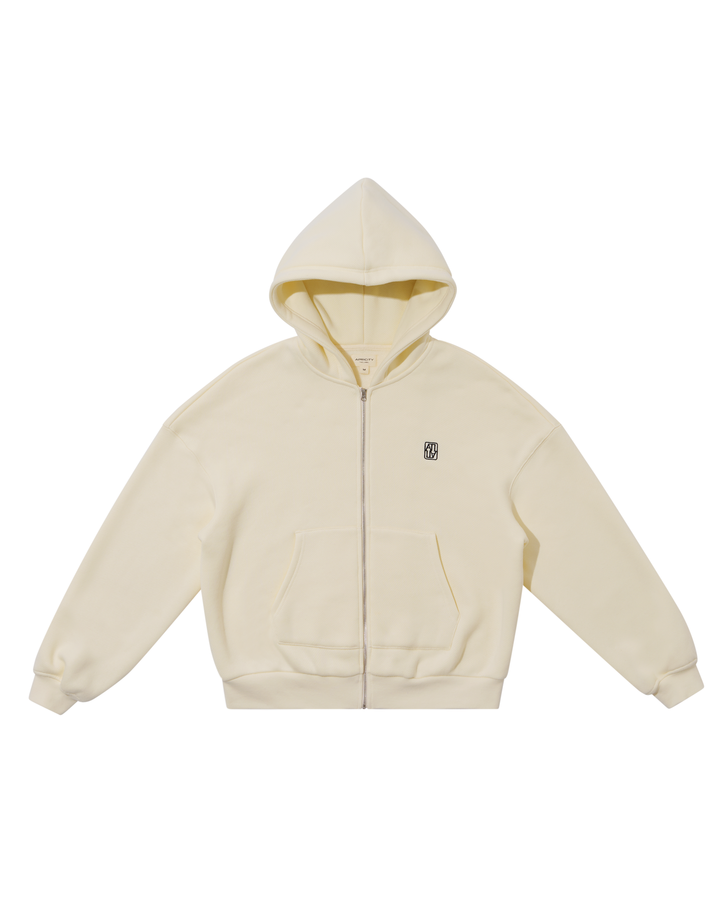 Cream Unisex Zip Hoodie