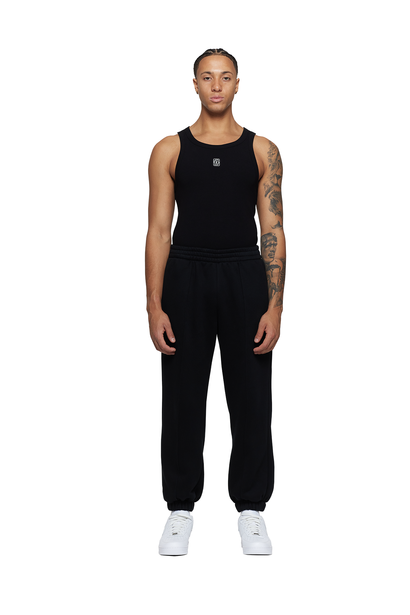 Black Mens's Track Pant