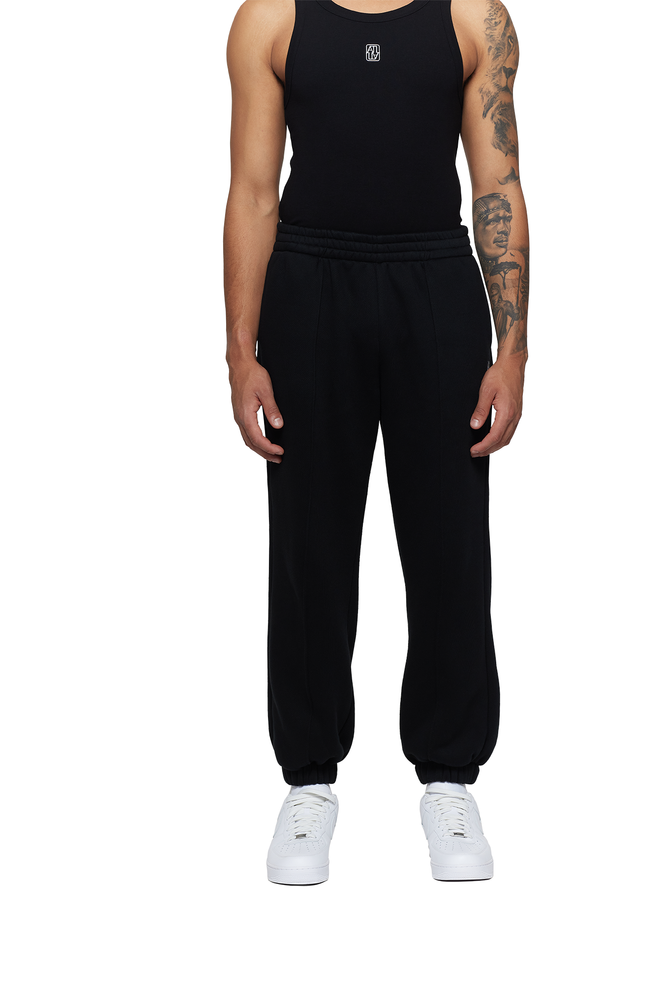 Black Mens's Track Pant