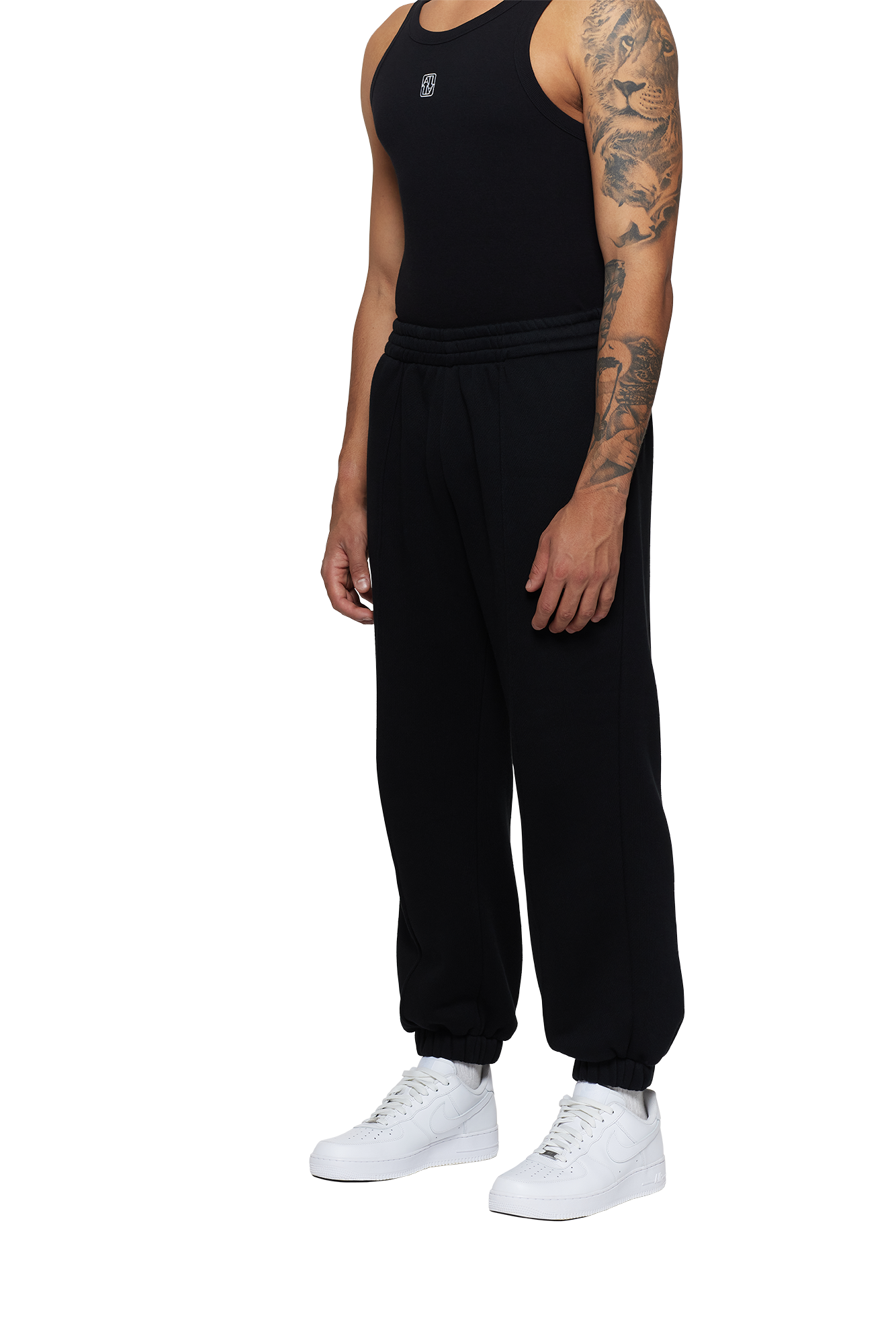 Black Mens's Track Pant