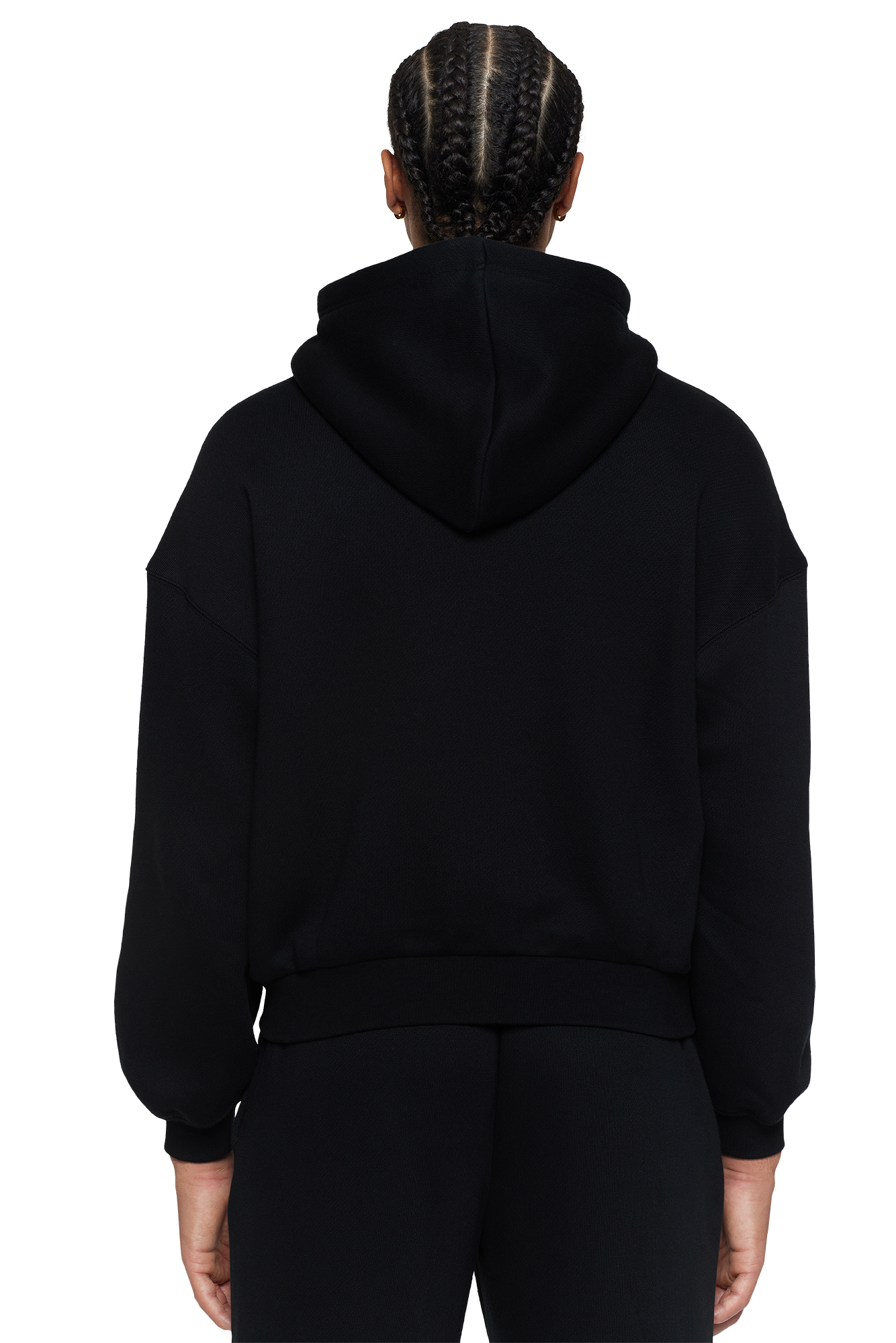 Black Unisex Zip Hoodie