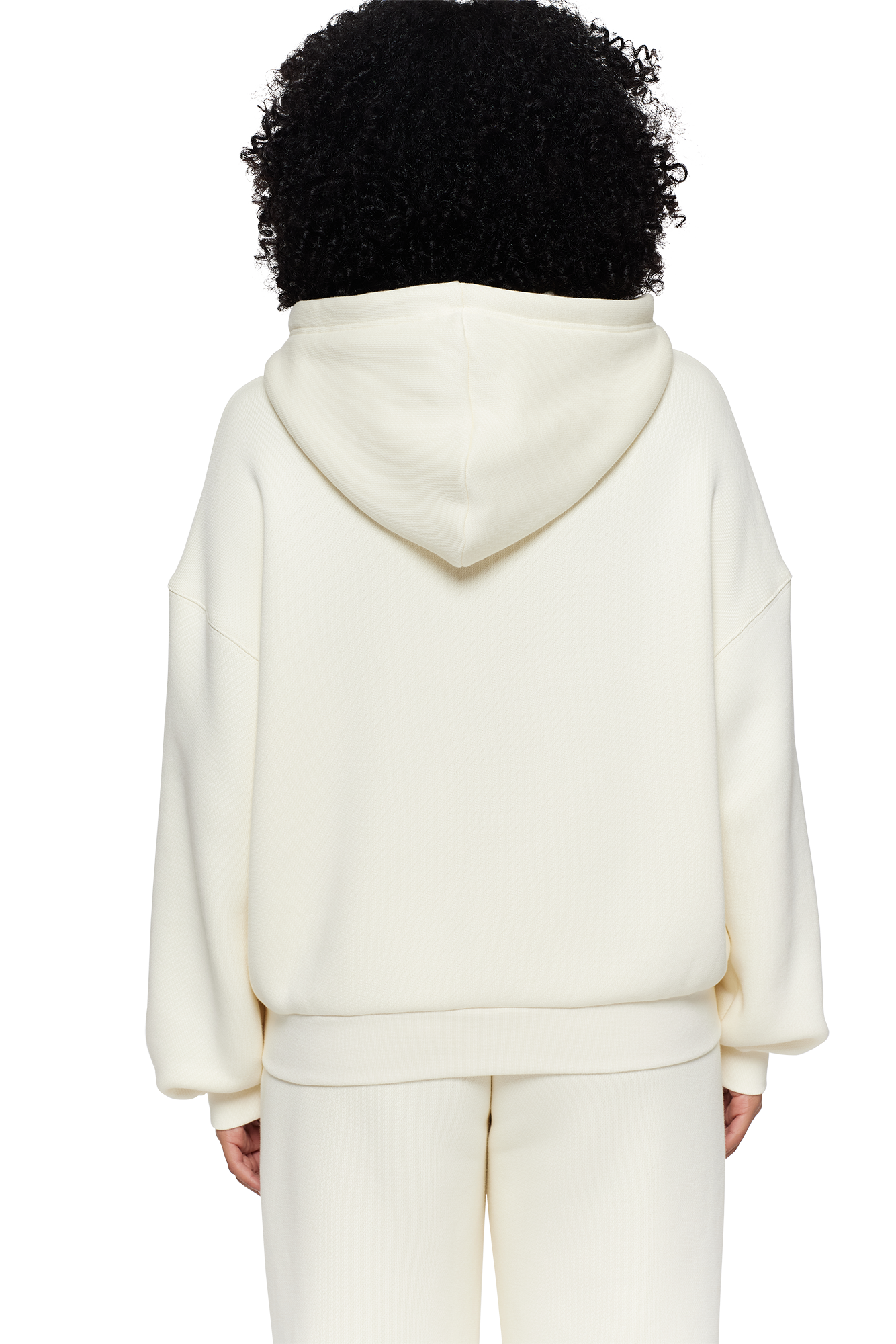 Cream Unisex Zip Hoodie