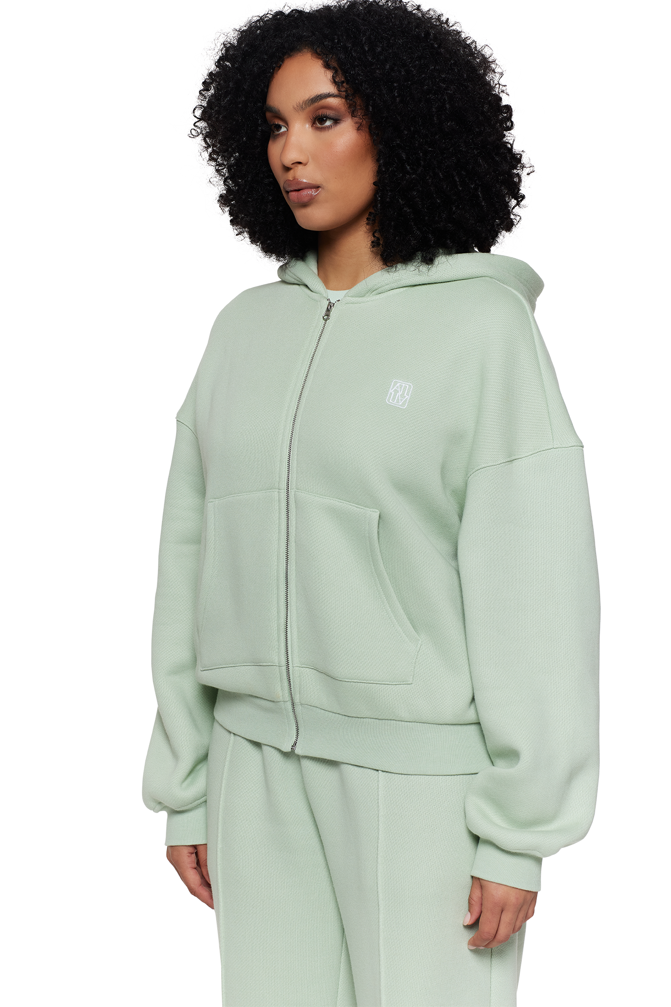 Sage Unisex Zip Hoodie