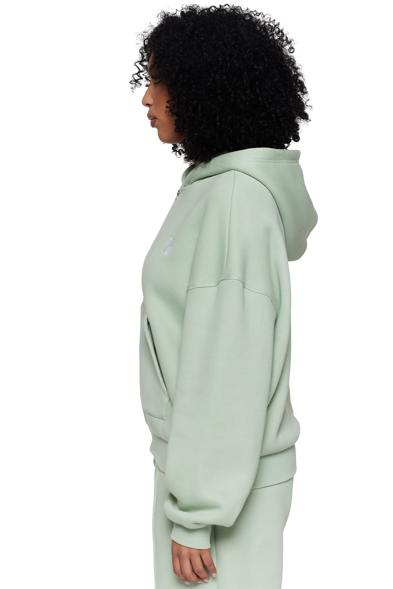 Sage Unisex Zip Hoodie