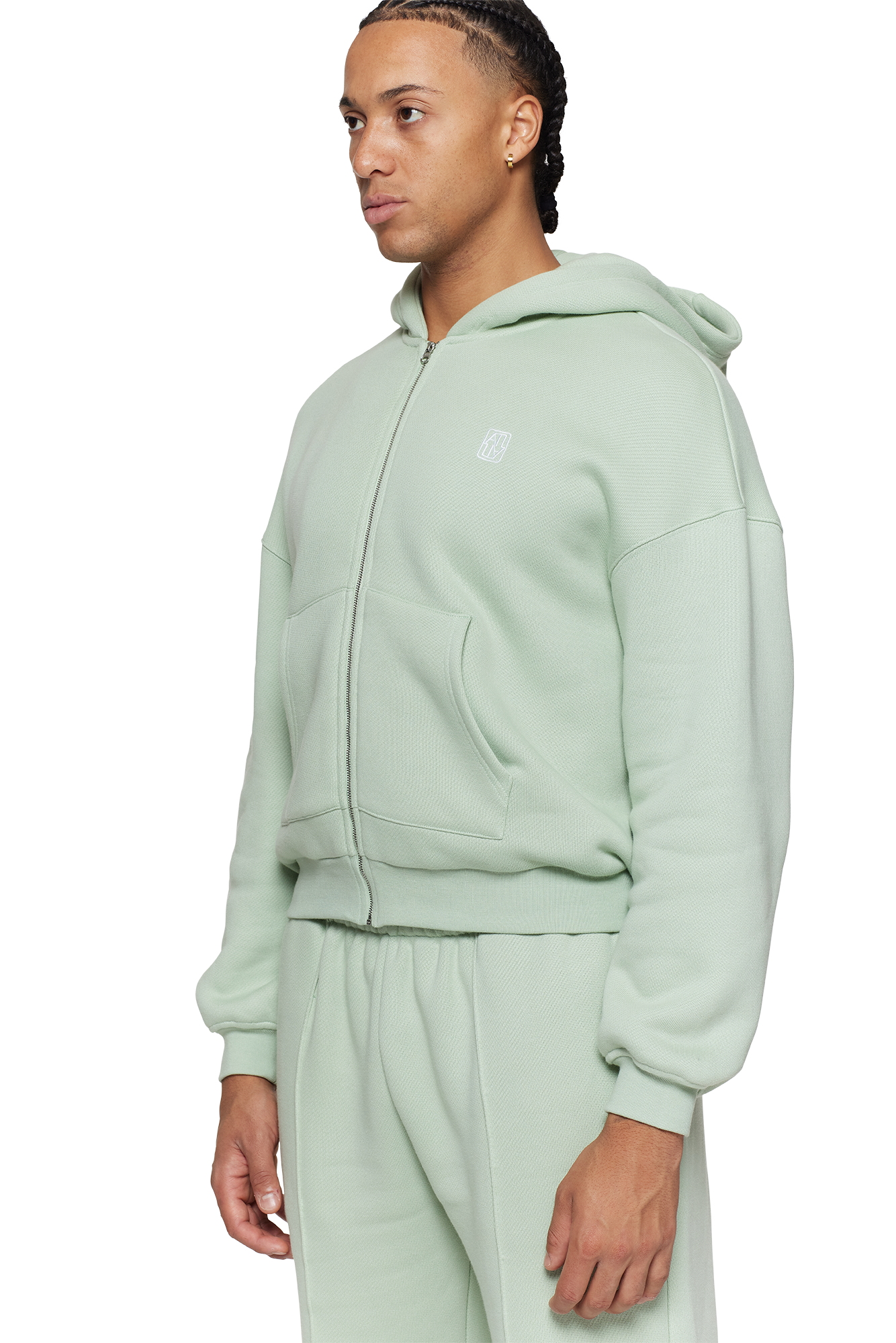 Sage Unisex Zip Hoodie