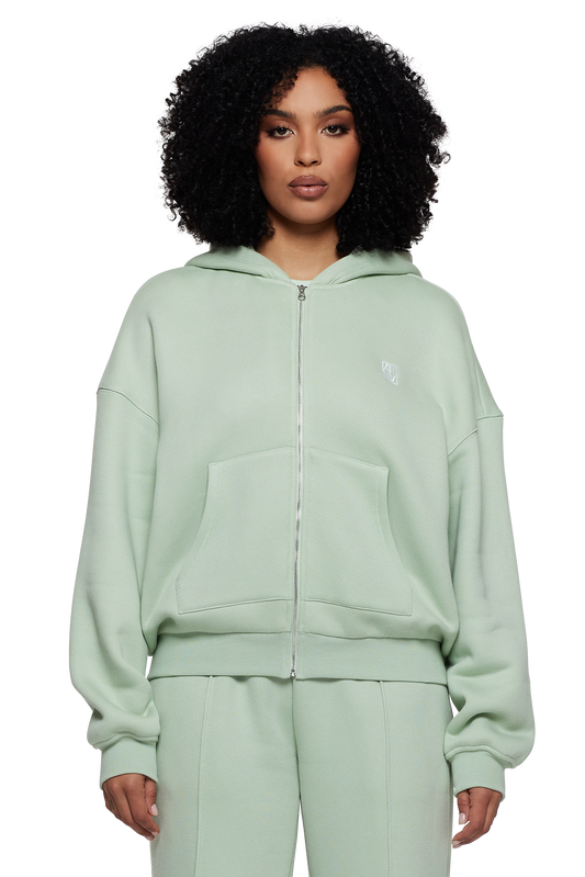 Sage Unisex Zip Hoodie